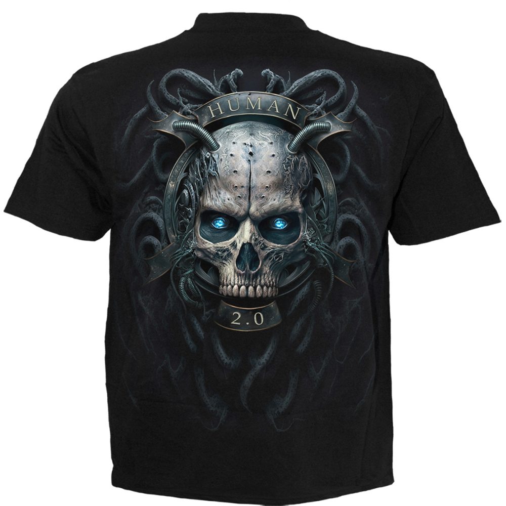 Spiral - Human 2.0 Mens T-shirt - Black